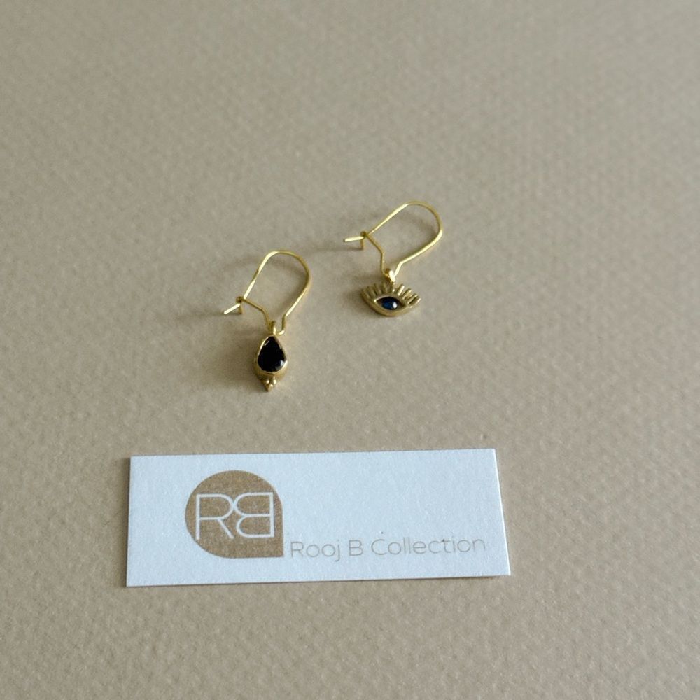 Evil Eye Earrings R902 - Picture 4 of 4